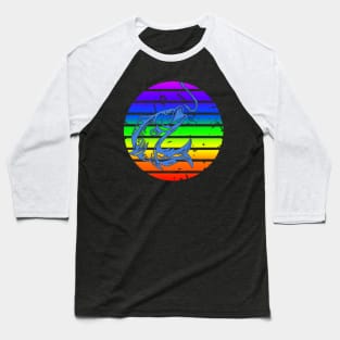 Rainbow Pride Fishing Baseball T-Shirt